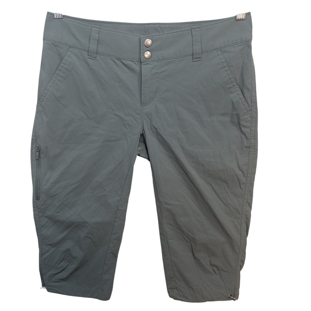 Columbia Capri Hiking Pants Womens 6 Gray Excellent Omni-Shield AL8672 Crop